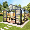 AMERLIFE szklarnia 10×18×8,4 ft, 4 okna i rynny