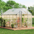 Acekool szklarnia aluminiowa 6×10 ft z rynnami